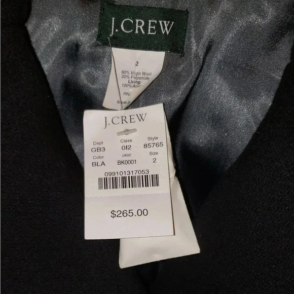 J CREW Ladies black‎ winter coat - Picture 2 of 14